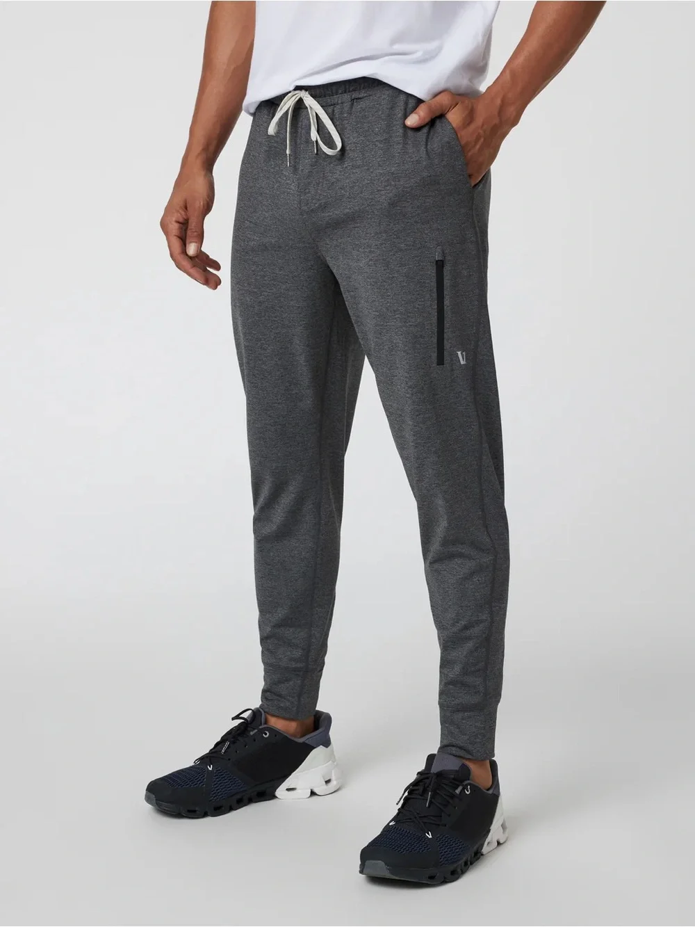 Vuori Sunday Performance Jogger Men’s XS Heather Gray Drawstring Athletic Pant